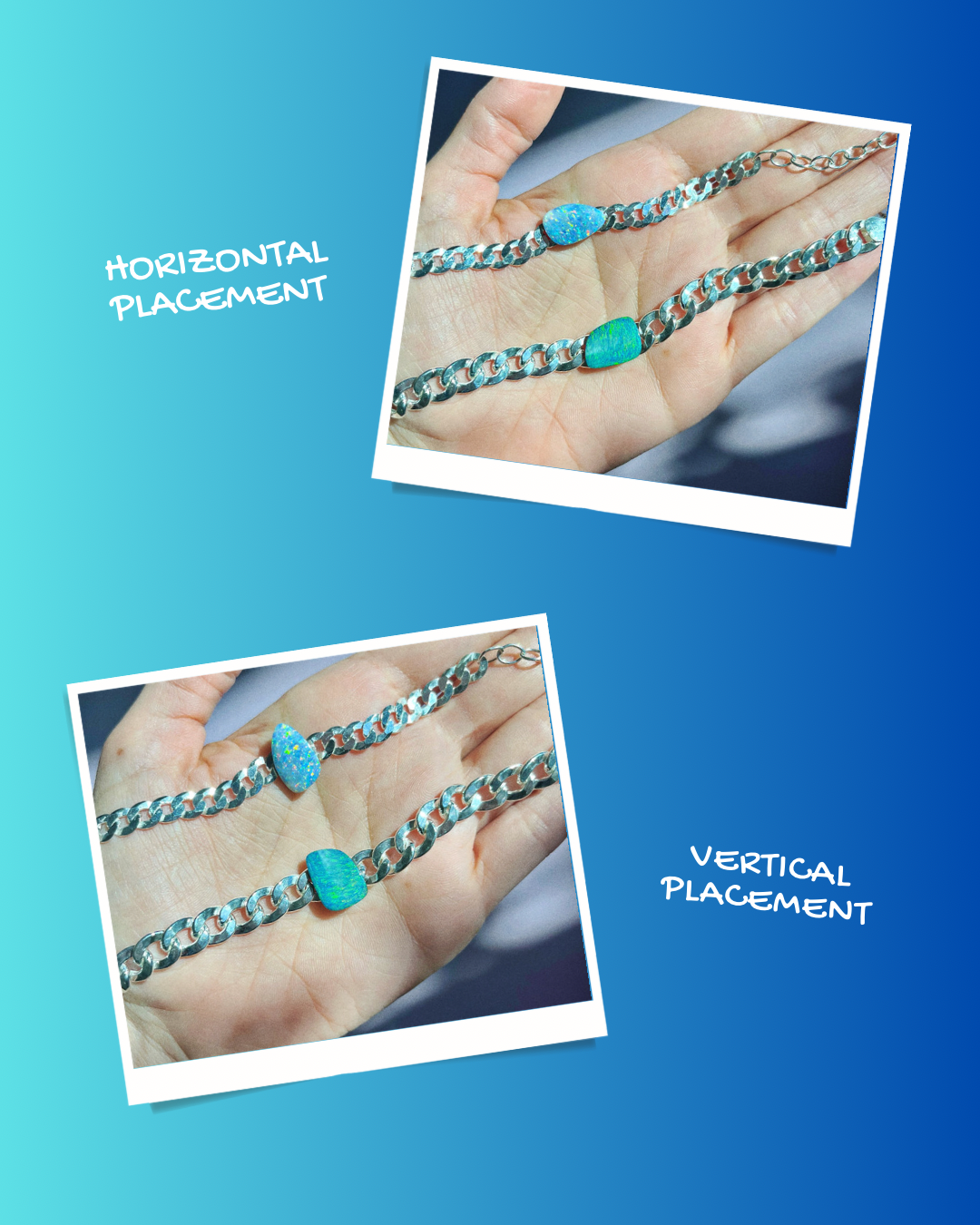build your own australian opal curb chain choker