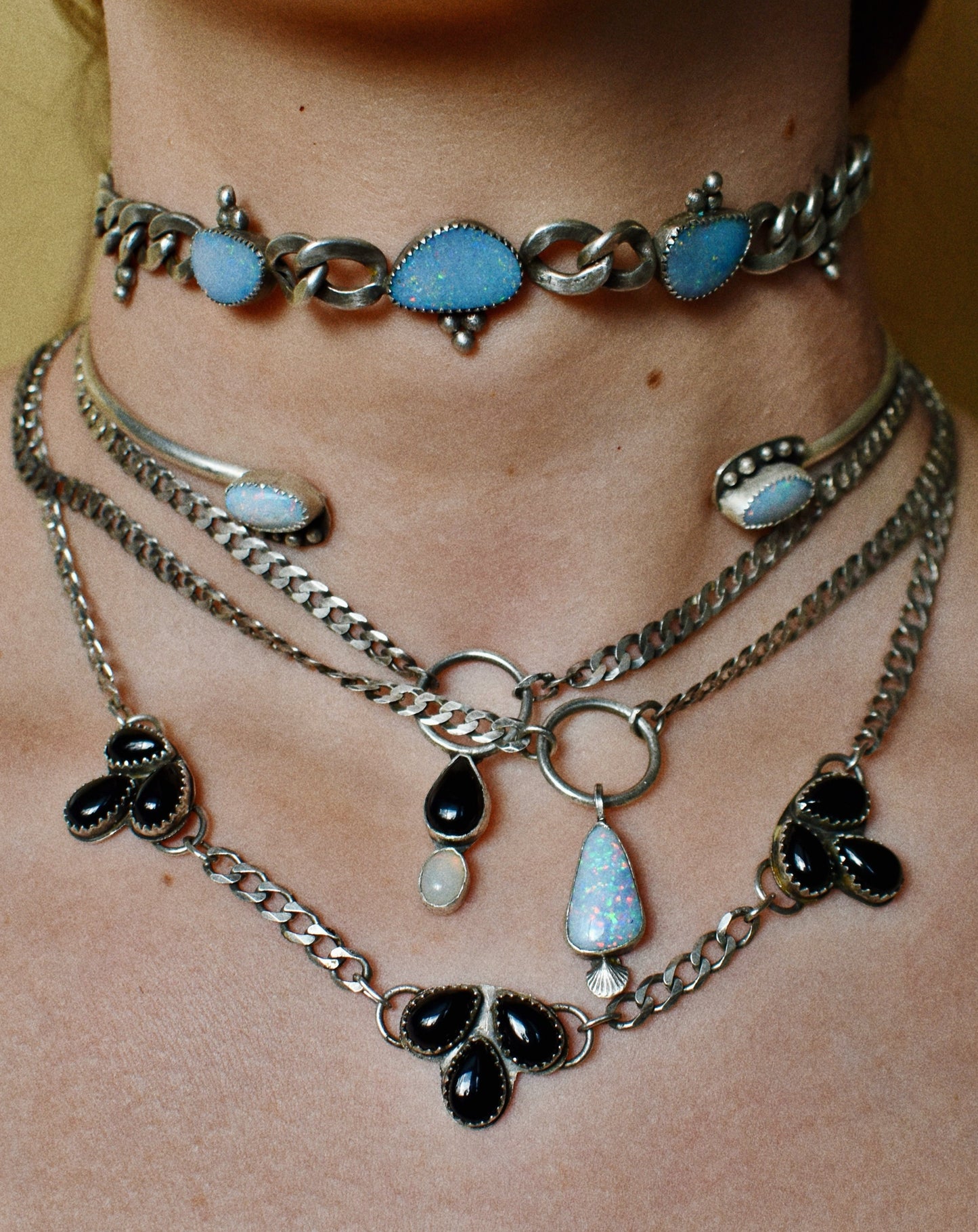 mermaid barbie opal necklace