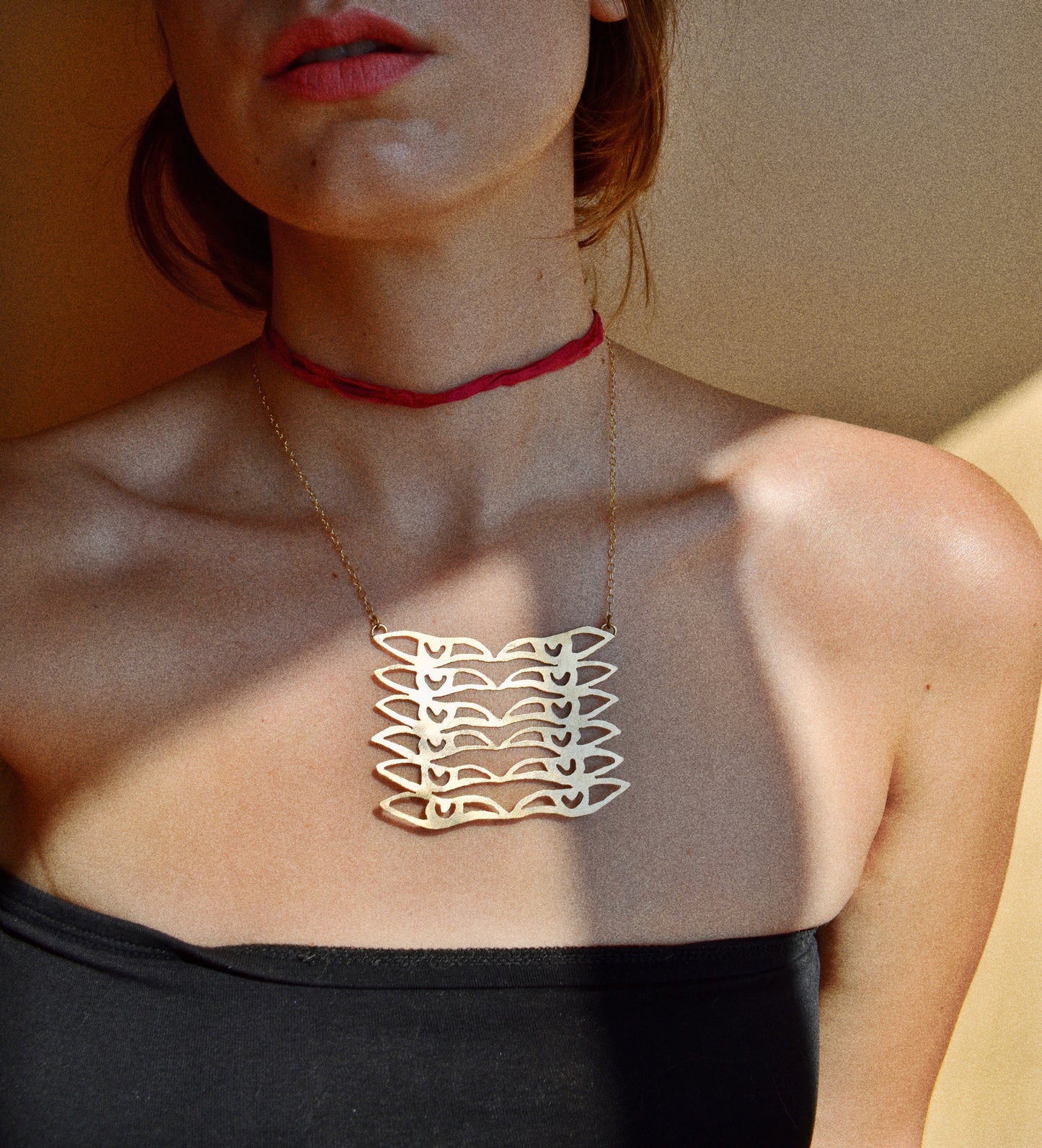 psychedelic eyes necklace