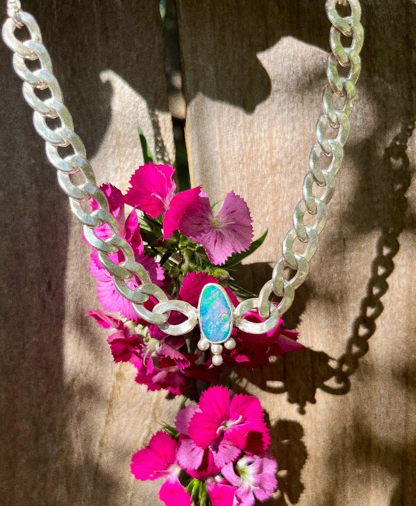 chunky australian opal necklace