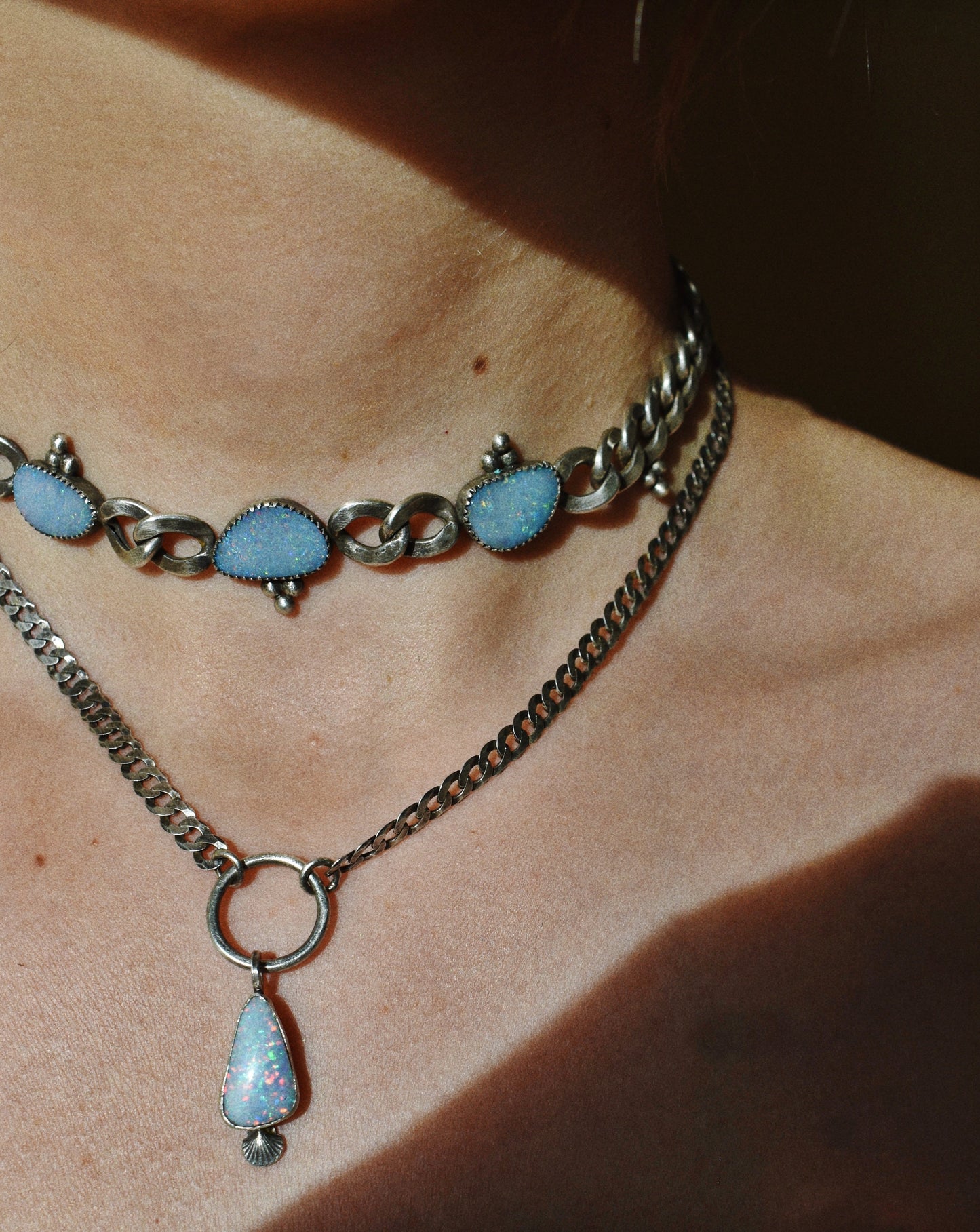 mermaid barbie opal necklace