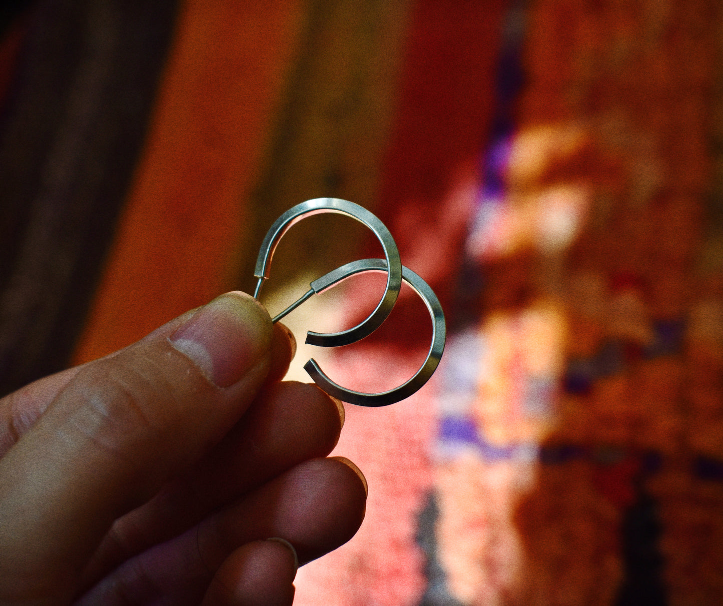 small silver hoops