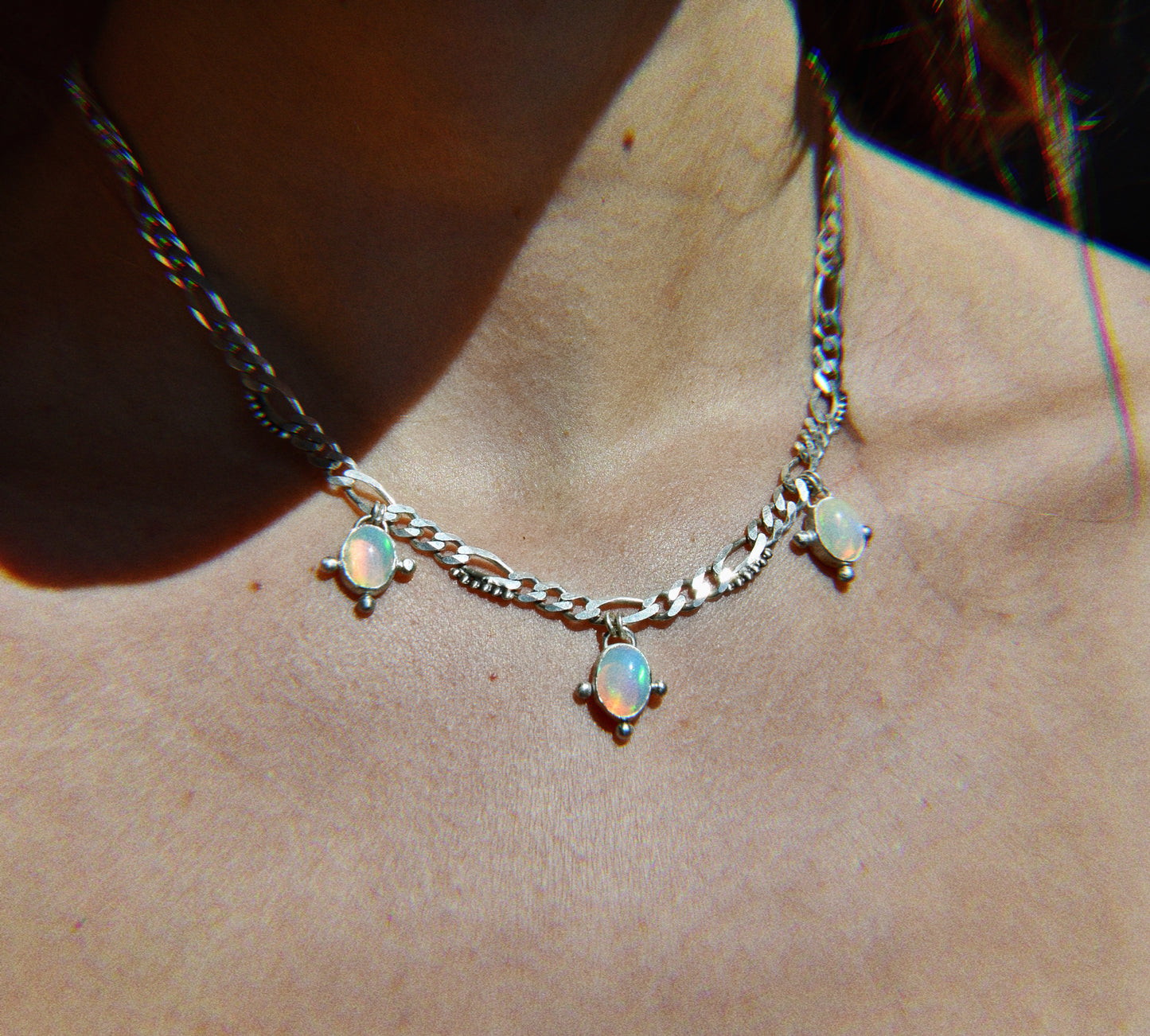 opal dots crazy ᠅ choker necklace