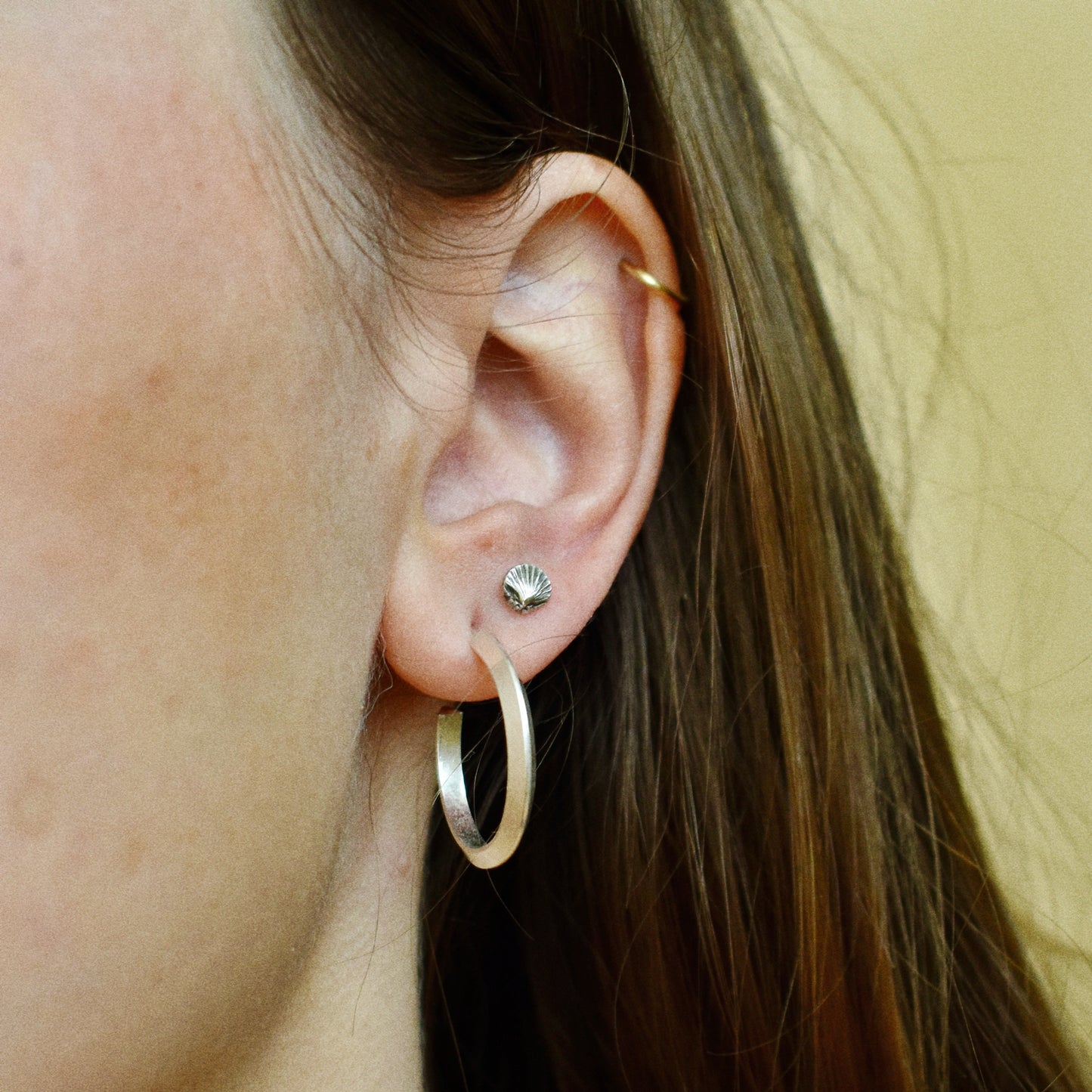 small silver hoops
