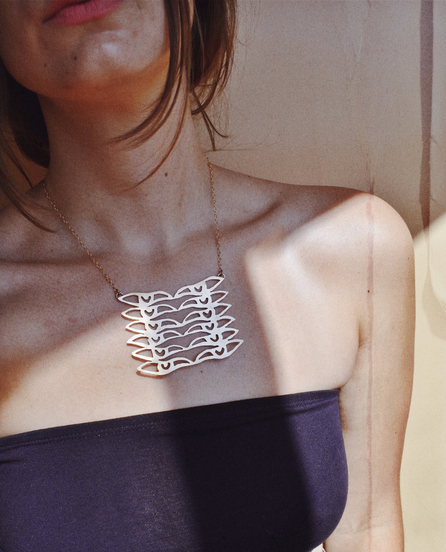 psychedelic eyes necklace