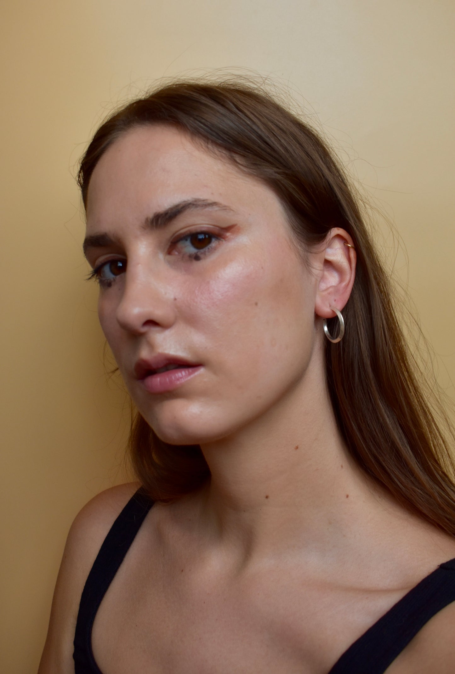 small silver hoops