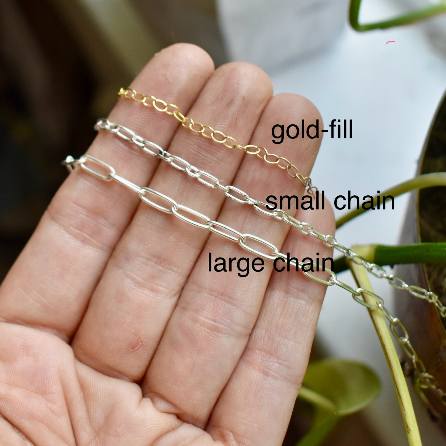 circle & dots charm necklace (large)
