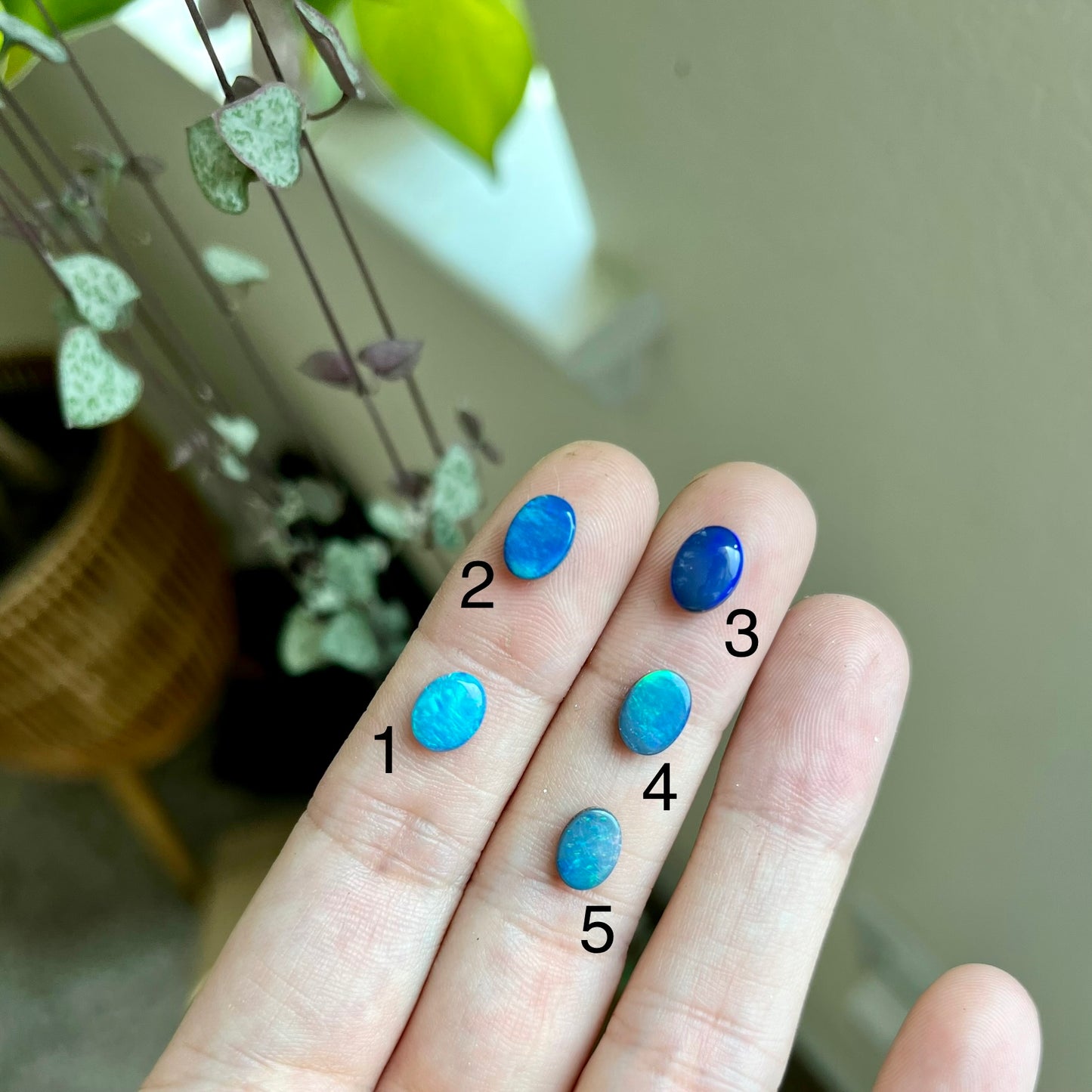 ✚ ● symbols wide-band opal ring