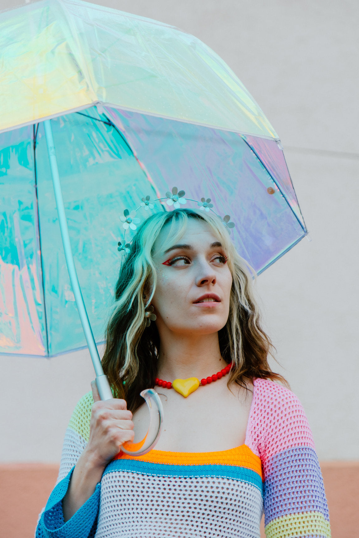 daisy baby halo crown