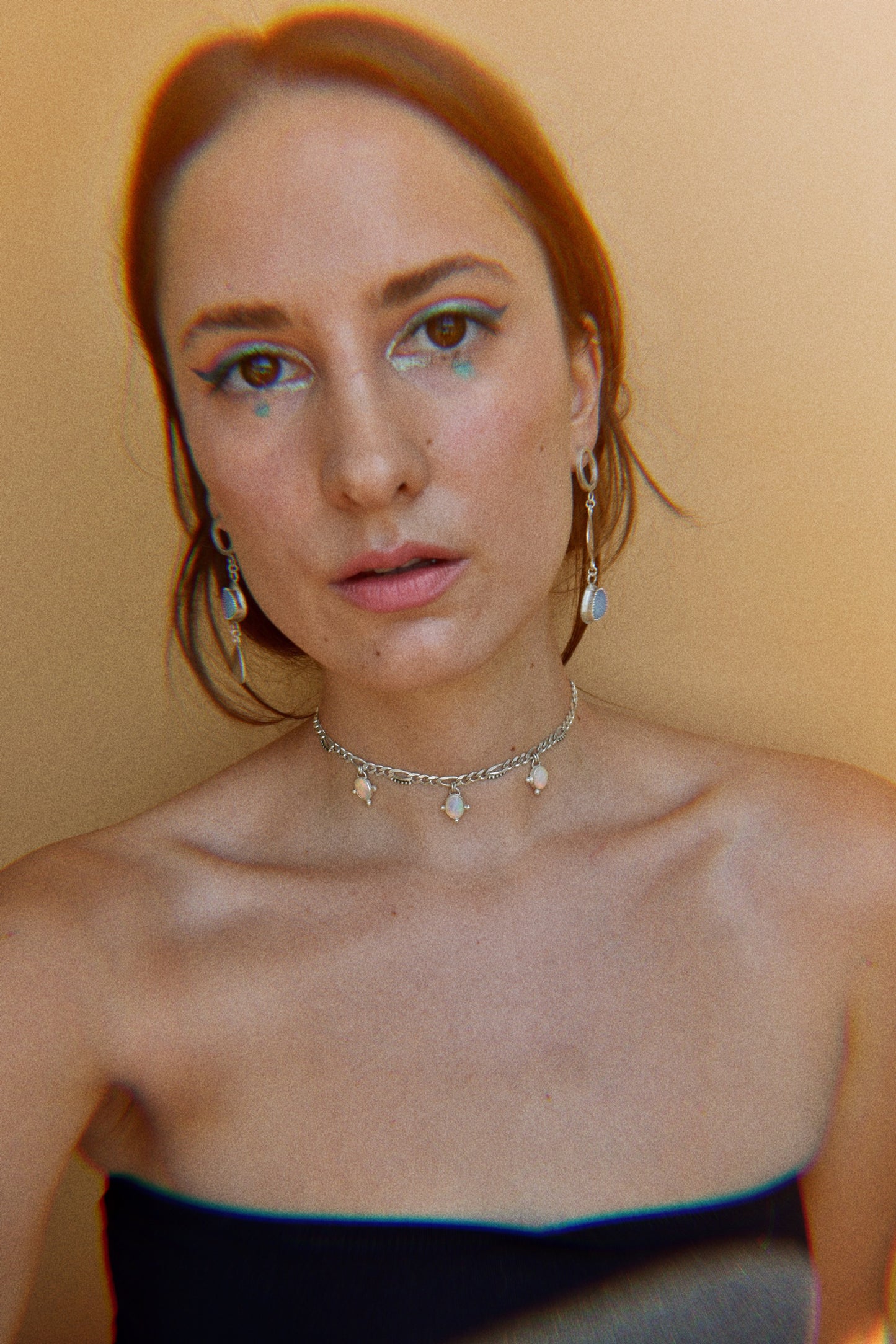 opal dots crazy ᠅ choker necklace