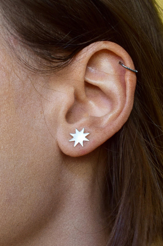 mini northstar earrings [gold or silver]