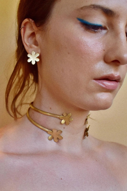 daisy choker cuff [gold or silver]