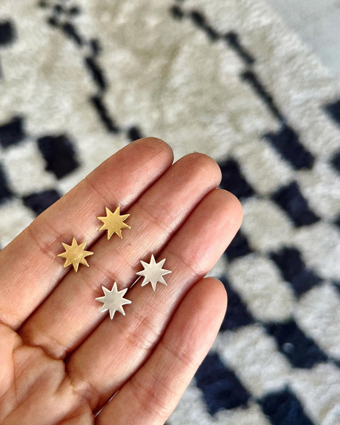 mini northstar earrings [gold or silver]