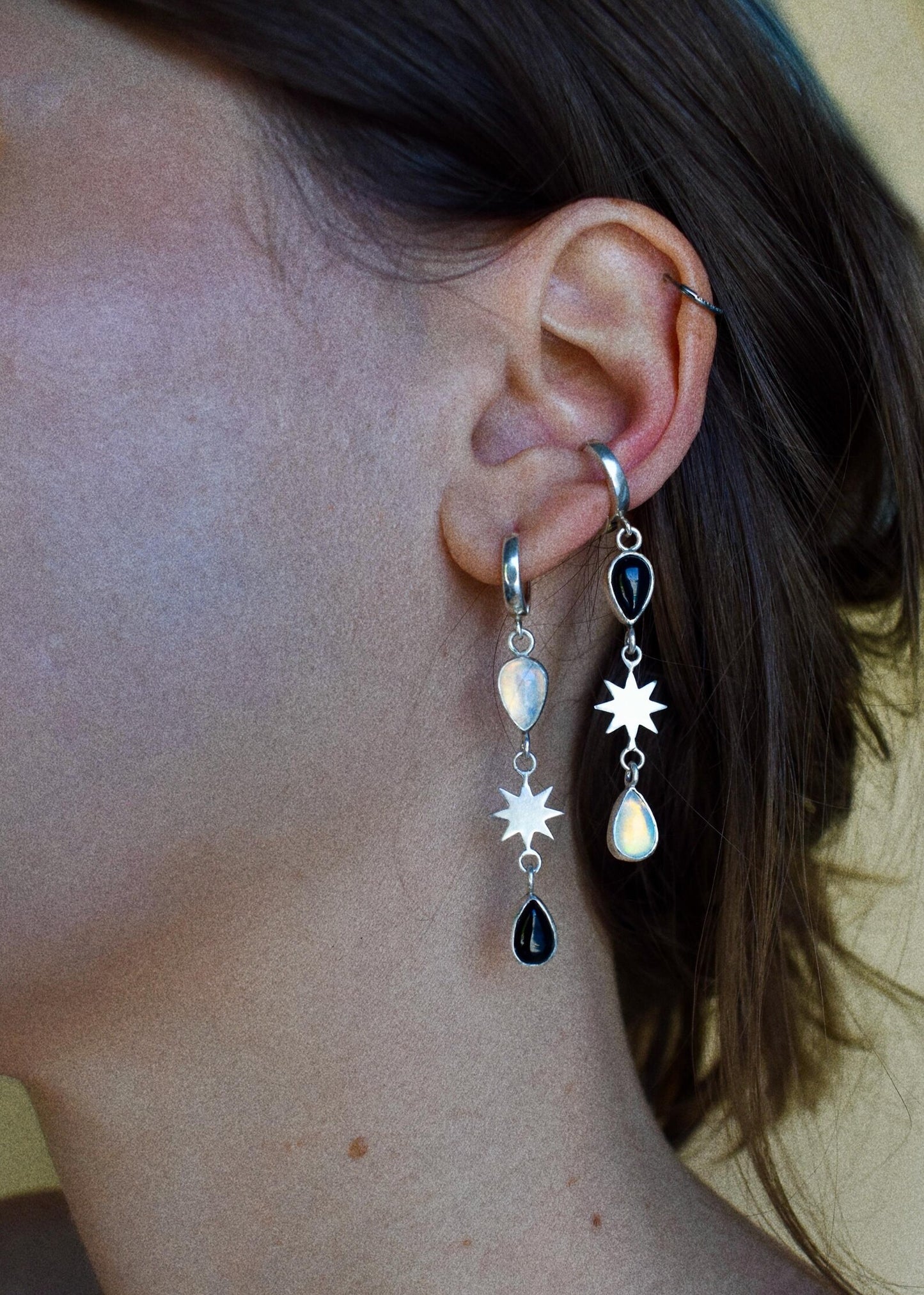 opposites attract northstar huggie hoops