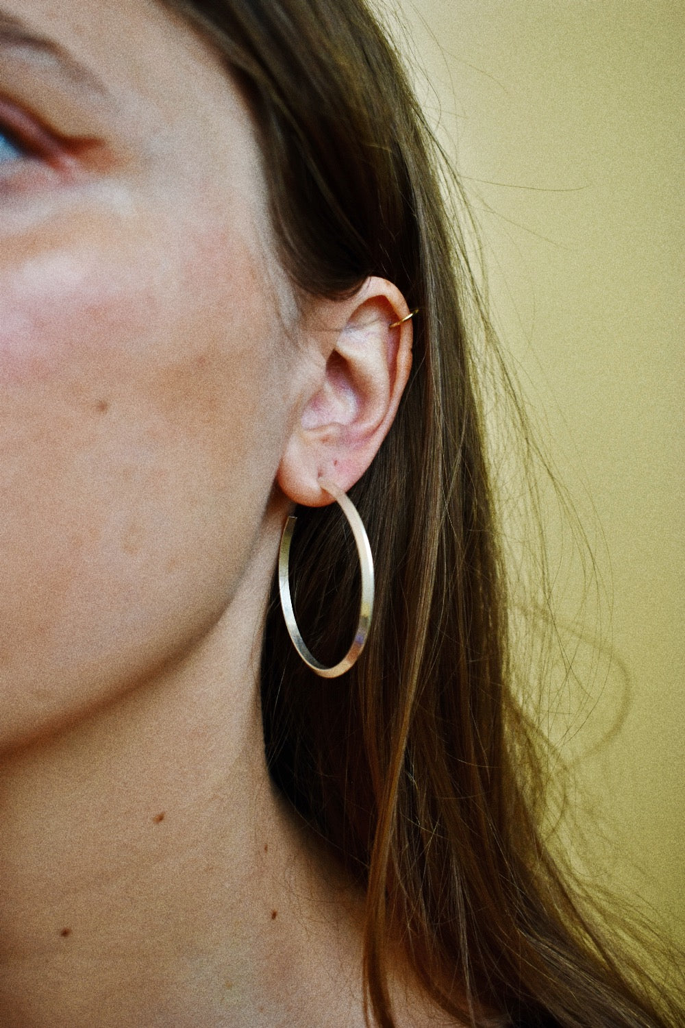large silver hoops