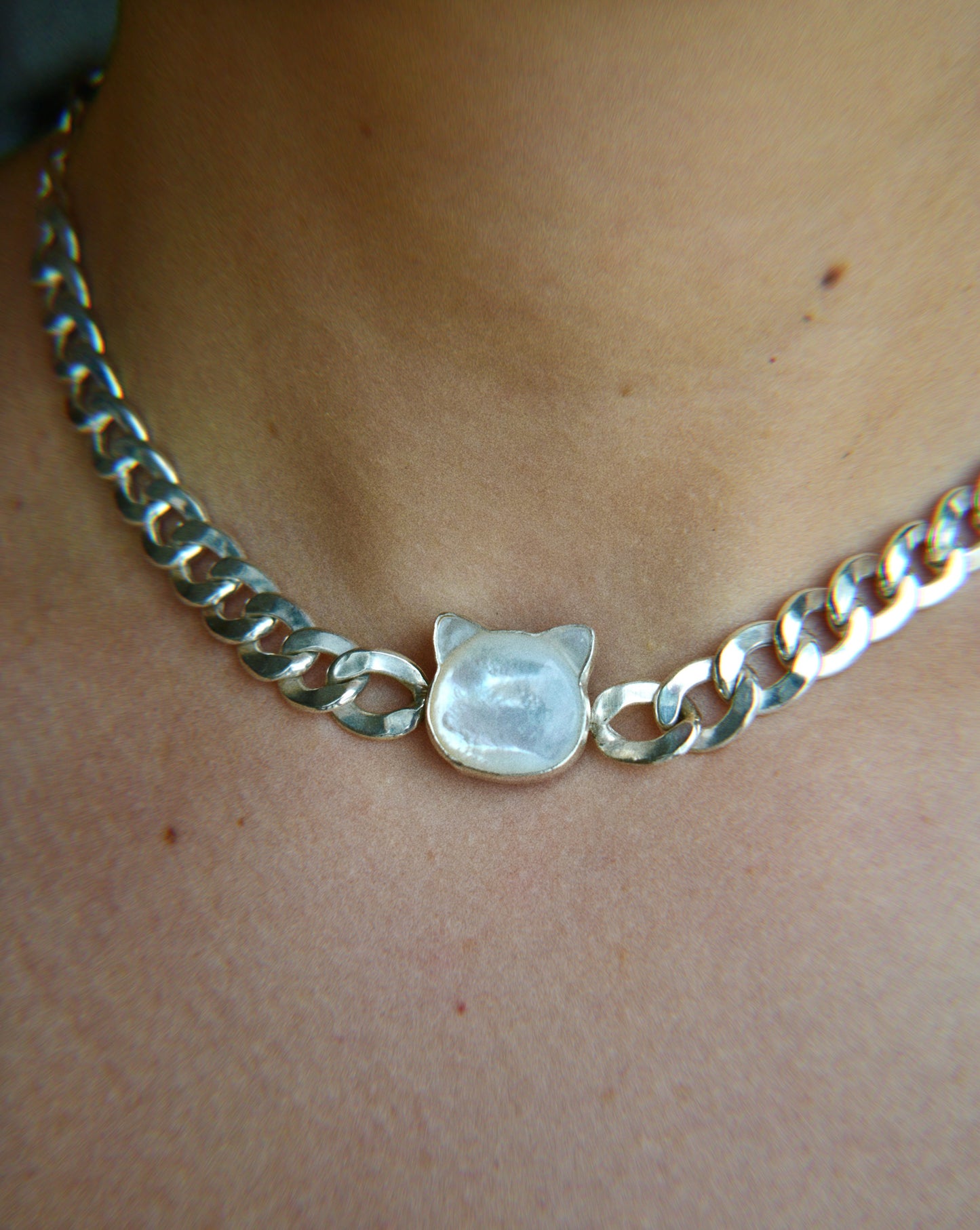 kitty girl necklace
