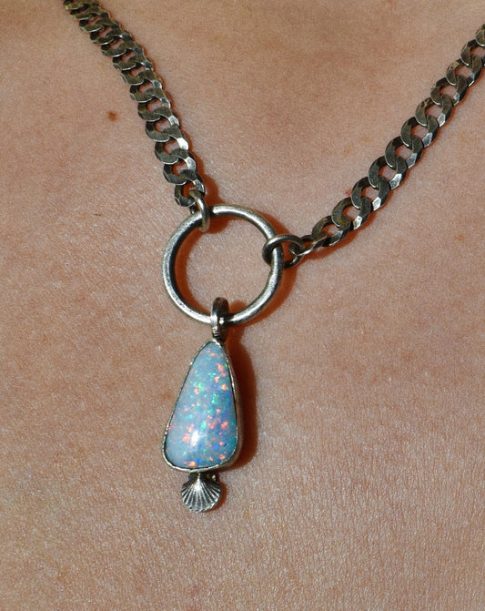 mermaid barbie opal necklace