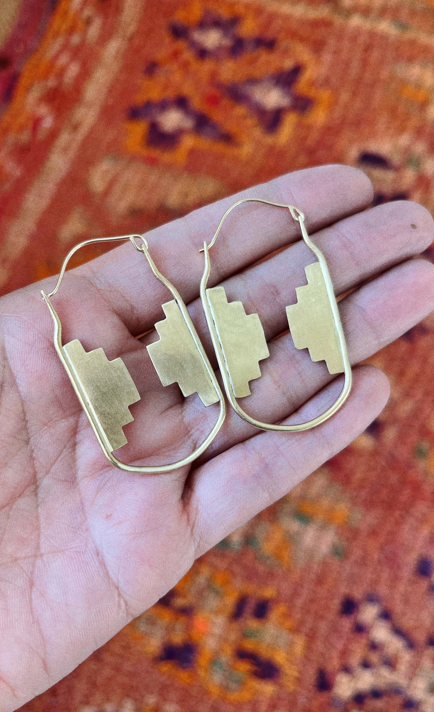 altar hoop earrings in gold & silver