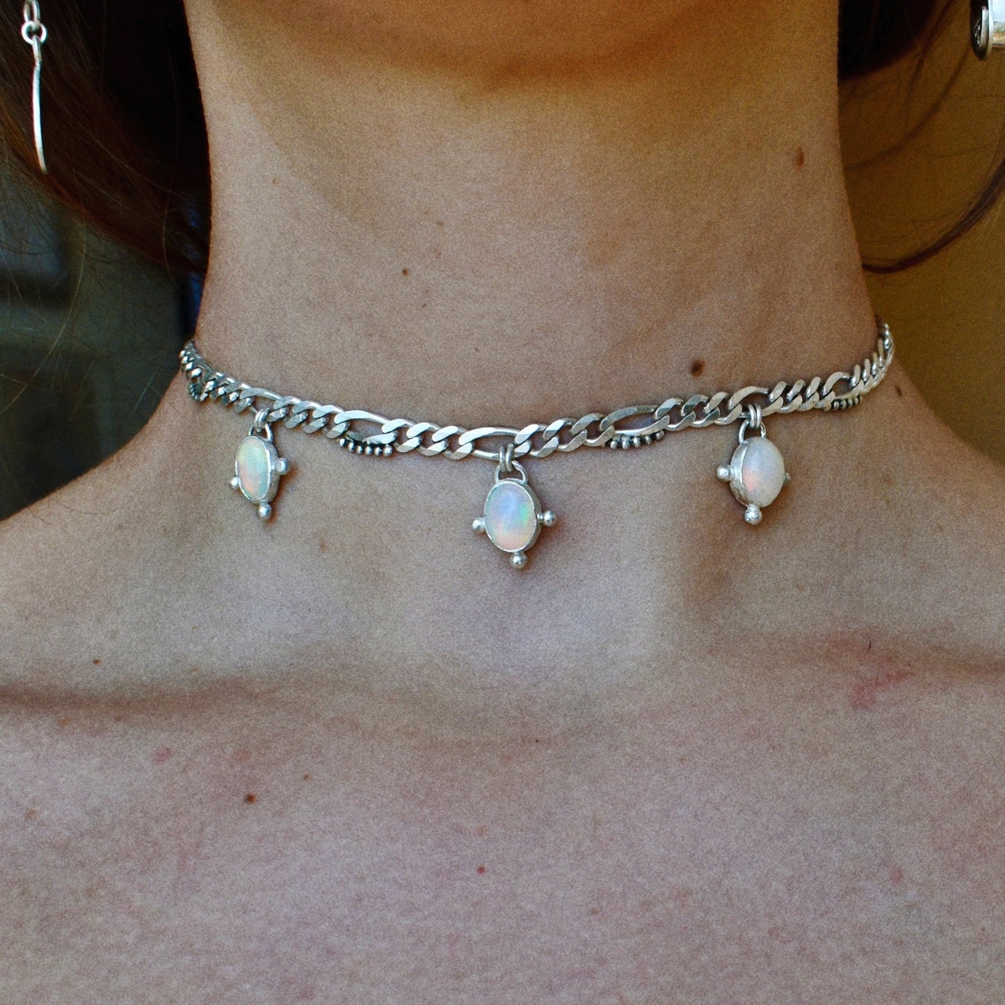 opal dots crazy ᠅ choker necklace