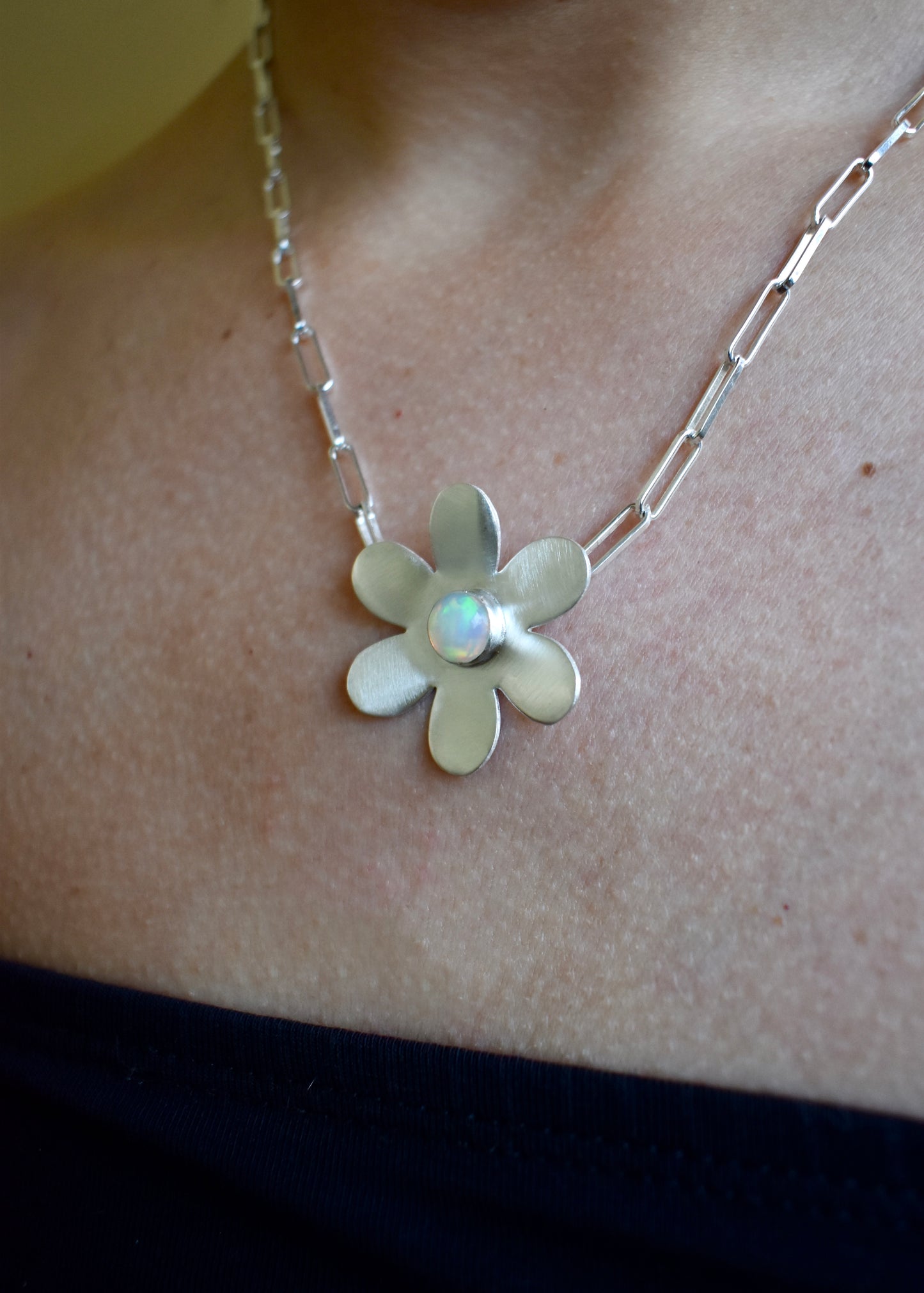 medium daisy opal necklace