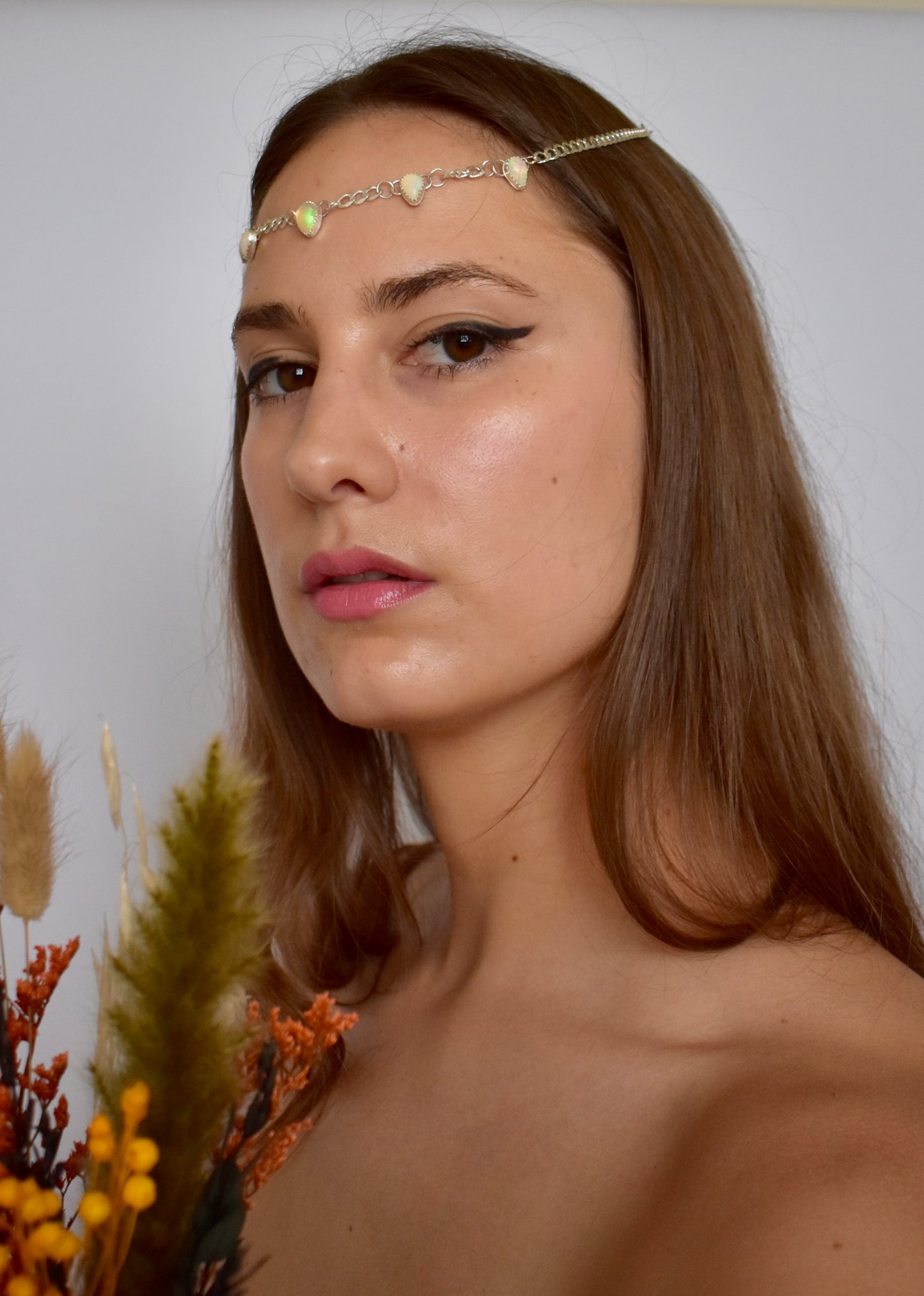 whimsigoth wedding head chain