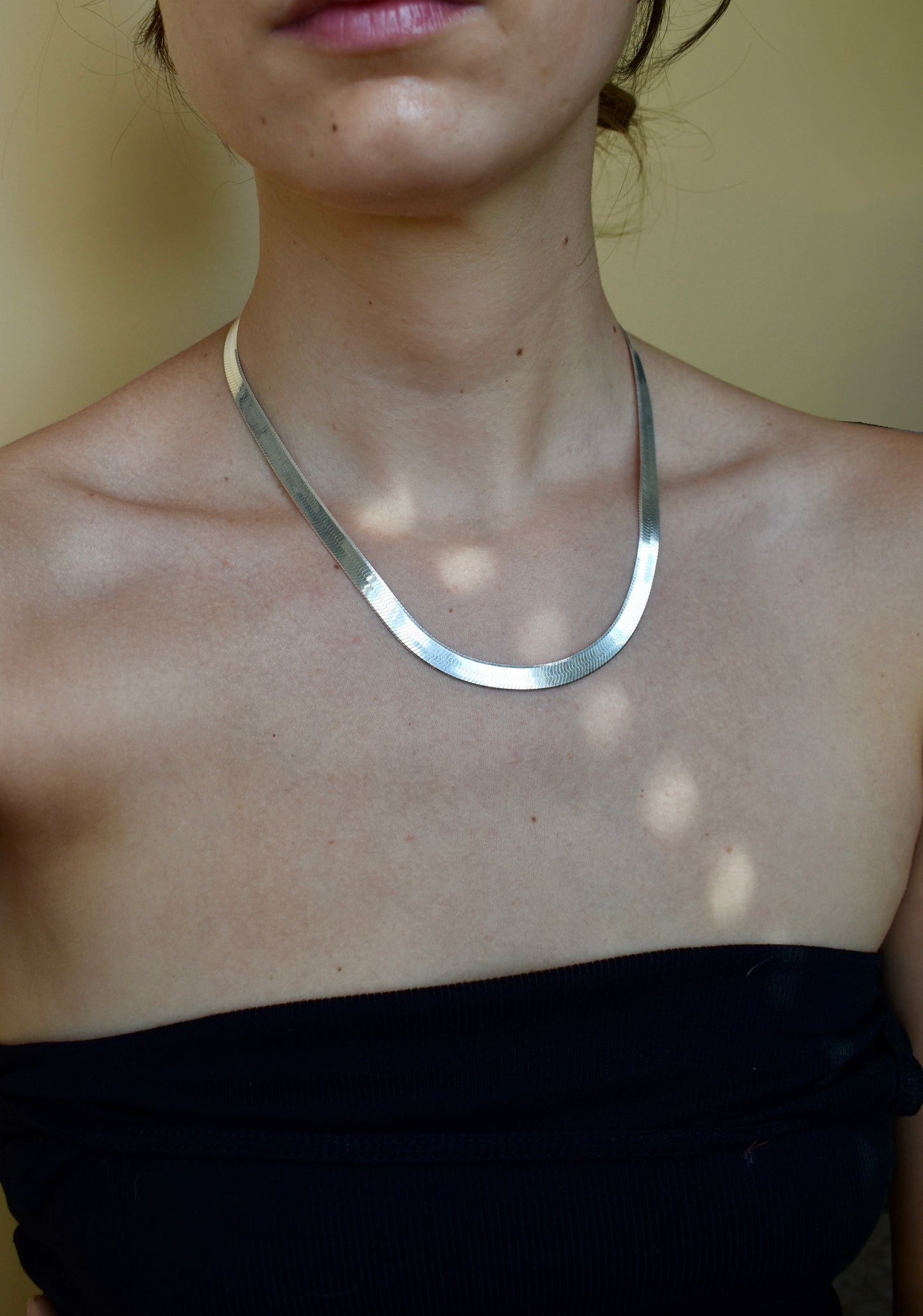 layering herringbone necklaces