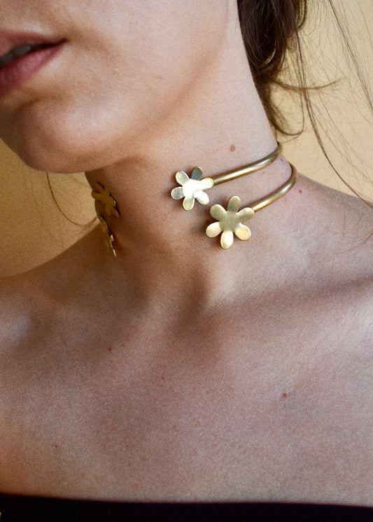 daisy choker cuff [gold or silver]