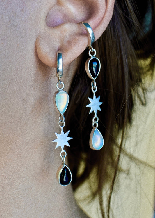opposites attract northstar huggie hoops