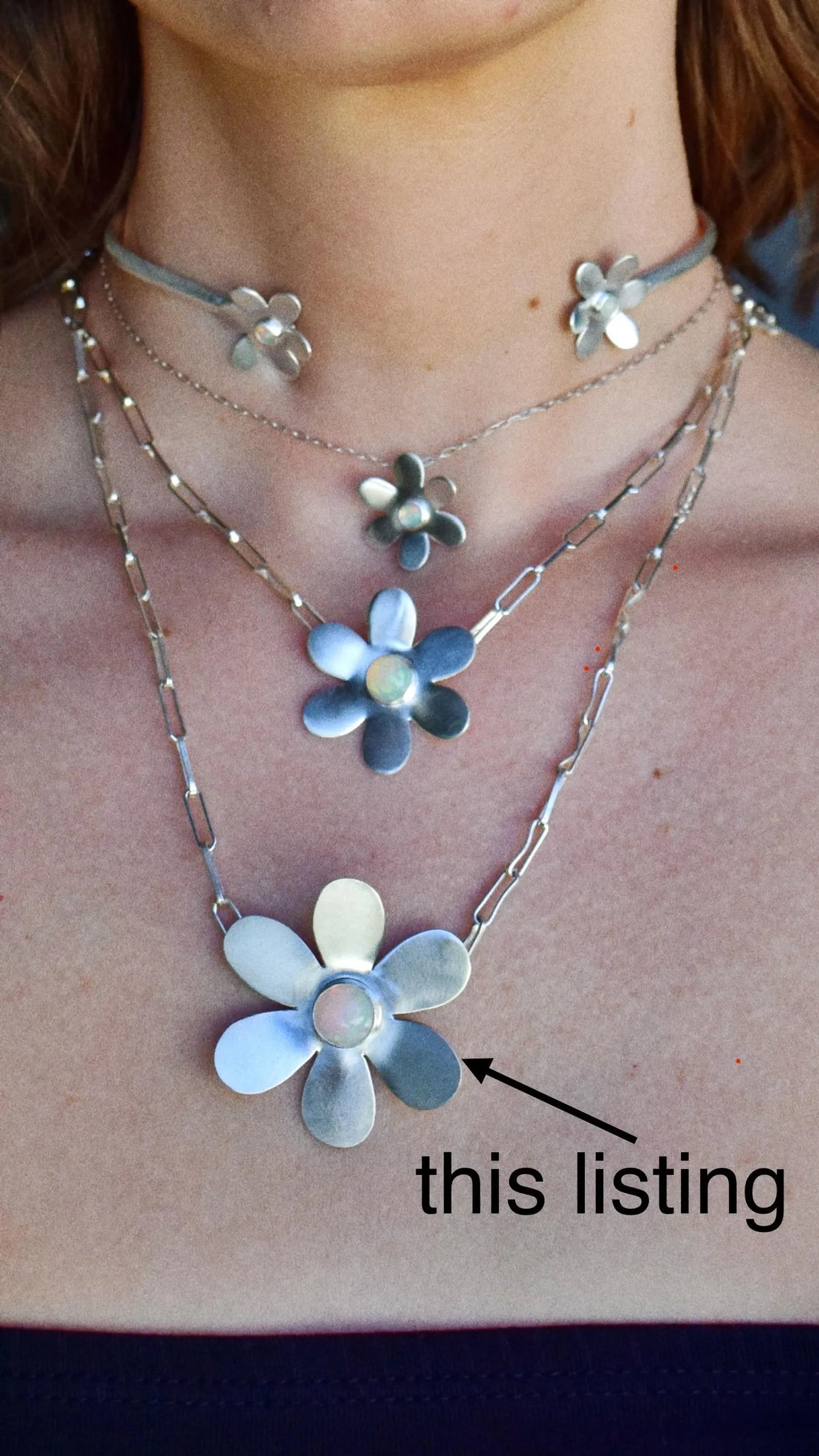 big daisy necklace