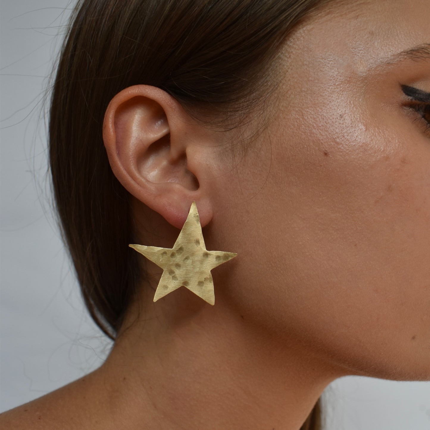 big moon & star earrings - starry night stud earrings
