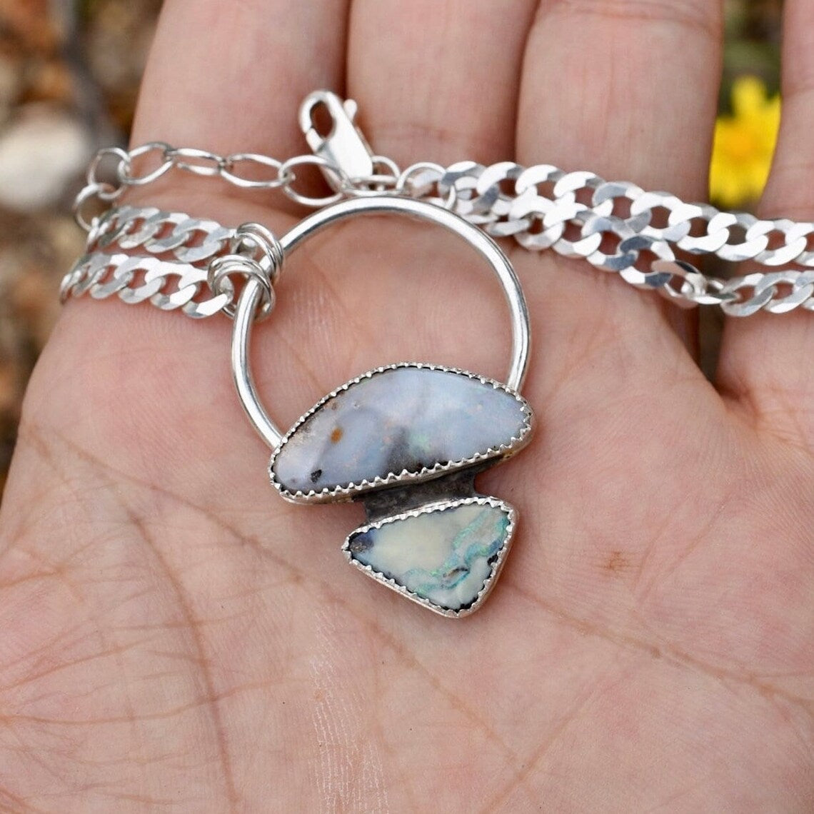 australian boulder opal gaia choker necklace
