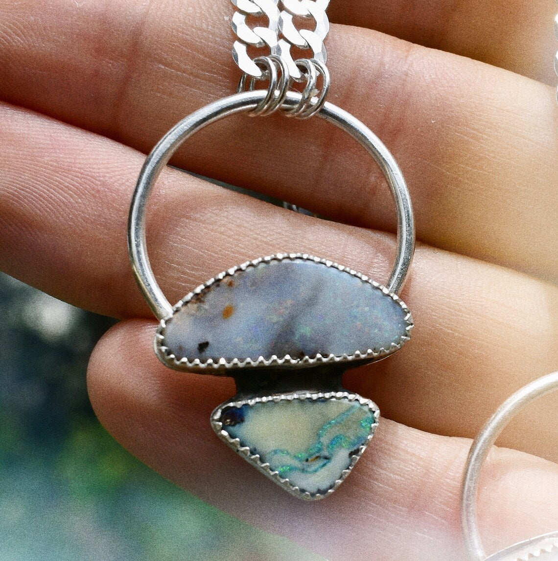 australian boulder opal gaia choker necklace